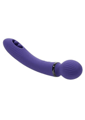 Shiver Dual End Rechargeable Silicone Vibrator - Purple