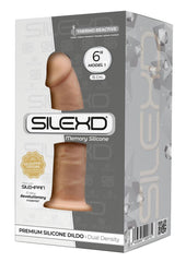 SilexD Model 1 Xm02 Silicone Realistic Dual Dense Dildo - Vanilla - 6in