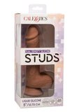 Silicone Studs Dual Density with Suction Cup Base - Chocolate - 5in