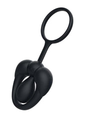 Silicone Tingle Cock Ring - Black