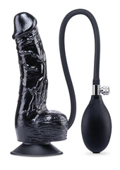 Size Up 6 Inflatable Dildo with Balls - Black