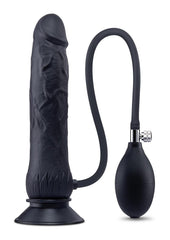 Size Up 7.5 Silicone Inflatable Dildo - Black