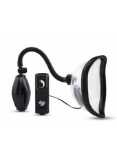Size Up Classic Vibrating Pussy Pump - Black/Clear