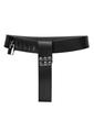 Strict Leather Adjustable Female Chastity Belt - Black - Bulk
