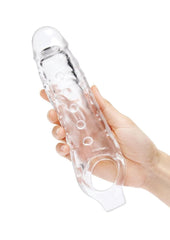 Su Clr Studded Penis Xtndr W/ Ball Loop