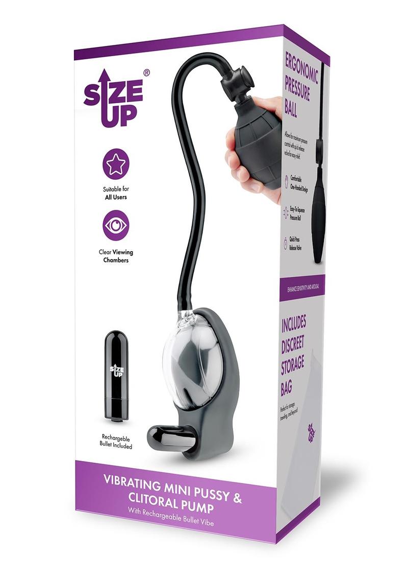 Su Vibrating Mini Pussy and Clitoral Pump
