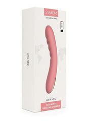 Svakom Ava Neo Rechargeable Silicone Vibrator with Remote - Peach/Pink