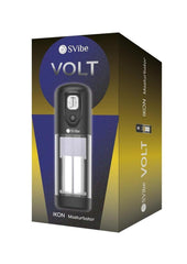 Svibe Ikon Volt Rechargeable Custom Vibrating Heating Masturbator - Black/Clear