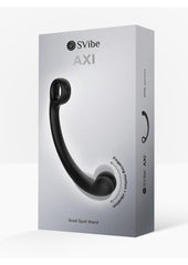Svibe Snail Axi Rechargeable Silicone Custom Vibrating Spot Wand - Granit Noir