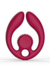 Svibe Snail Gizi Duo Rechargeable Silicone Couples Stimulator with Remote - Burgundy