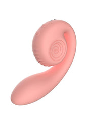 Svibe Snail Gizi Rechargeable Silicone Rabbit Vibrator - Peachy