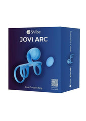 Svibe Snail Jovi Arc Rechargeable Silicone Couples Triple Ring with Remote - Blue Haze - Blue