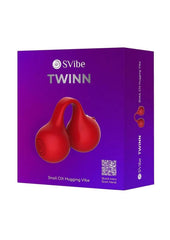 Svibe Snail Twinn Rechargeable Silicone Finger Vibrator - Cherry