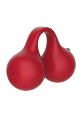 Svibe Snail Twinn Rechargeable Silicone Finger Vibrator - Cherry