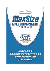 Max Size - Cream - 5ml Foil