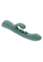Tapped Out Rechargeable Silicone Vibrator with Stimulator