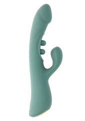 Tapped Out Rechargeable Silicone Vibrator with Stimulator