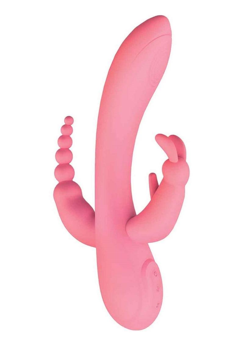 trifecta triple stimulating rabbit vibrator The Beat Trifecta Rechargeable Silicone Multifunction Rabbit Vibrator – CD  Universe