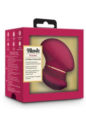 The Blush Collection Riana Rechargeable Silicone Clitoral Stimulator - Mulberry - Wine