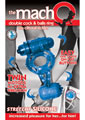 The Macho Double Cock and Balls Silicone Cock Ring