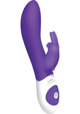 The Classic Rabbit Rechargeable Silicone G-Spot Vibrator - Purple