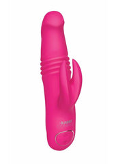 The Rabbit Company The Mini Thrusting Rabbit Rechargeable Silicone Vibrator - Pink