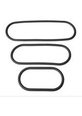 The Xplay Mix Pack Wrap Ring Silicone Slim 6, 9 - Black - 12in - 3 Pack
