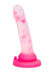 Together Heartfloat Bliss Silicone Dildo - Clear/Pink - 6in