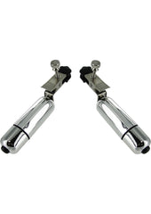 Trinity Men Nipple Clamps with Bullets - Gray