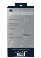 Vedo Diki Rechargeable Silicone Vibrating Dildo with Harness and Remote Control - Just