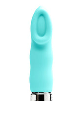 Vedo Luv Plus Rechargeable Silicone Bullet Vibrator - Tease Me - Teal/Turquoise