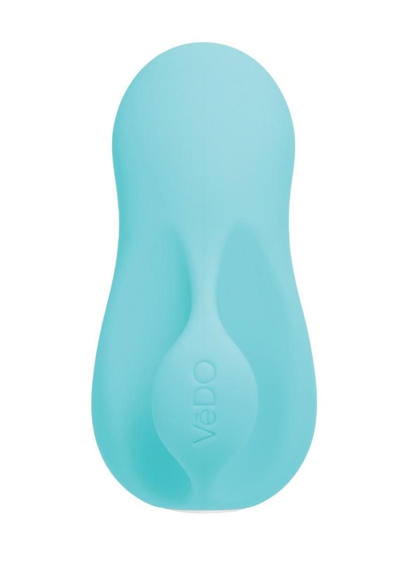 Vedo Luxi Silicone Rechargeable Clitoral Finger Vibrator - Aqua