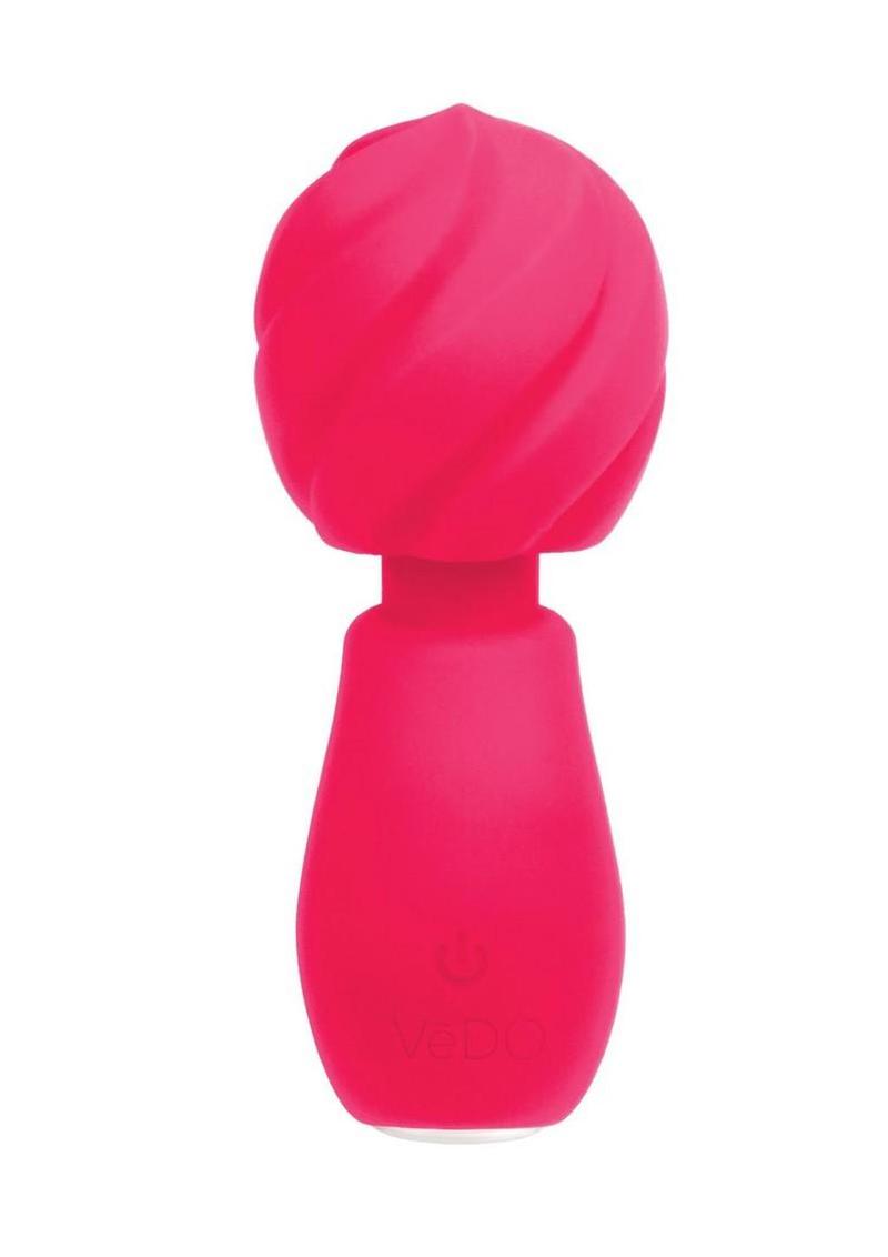 Vedo Miny Silicone Rechargeable Mini Wand Massager - Pink