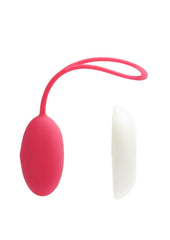 Vedo Peach Rechargeable Silicone Egg Vibrator with Remote Control - Foxy