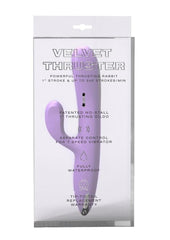Velvet Gogo All-In-1 Thruster Rechargeable Silicone Dildo - Purple