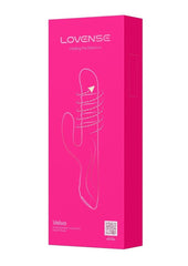Velvo Rotating Vibrating 3-In-1 Rechargeable Bluetooth App Compatible Rabbit Vibrator - Pink