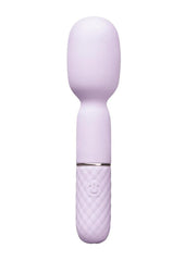 Vibefantasy Diamond Tease Wand Silicone Rechargeable with Stimulator - Lavender
