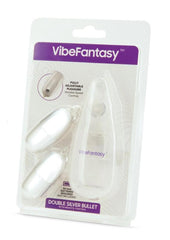 Vibefantasy Double Silver Bullet with Remote Control - Frost/Silver