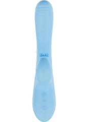 Vive Andria Led Rechargeable Silicone Dual Motor G-Spot Vibrating and Tap Clit Stimulator