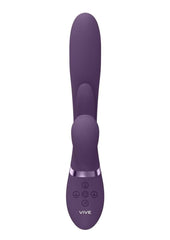 Vive Ena Rechargeable Silicone Triple Motor Thrusting G-Spot with Flapper and Air Wave Clit Stimulation Vibrator