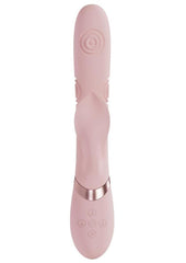 Vive Fronda Rechargeable Silicone Triple Motor G-Spot Vibrating and Tapping Leaf Clit Stimulator