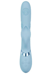 Vive Fronda Silicone Rechargeable Triple Motor G-Spot Vibrating and Tapping Leaf Clit Stimulator