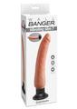 Wall Bangers Vibrating Slim 7 Dildo - Flesh/Vanilla - 9in