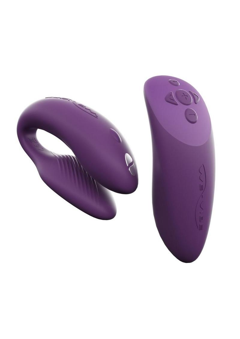 We-Vibe Chorus Rechargeable Couples Vibrator with Squeeze Remote Control - Purple