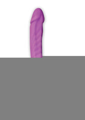 Wet Dreams Slim Dickin Rechargeable Silicone Vibrator with Balls - Lavender/Purple