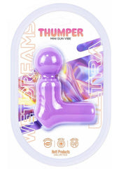 Wet Dreams Thumper Vibrating Rechargeable Silicone Massage Wand - Lavender/Purple