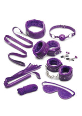 WhipSmart Fuzzy Collection Bondage Kit - Purple