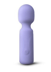 X and O's Adore Rechargeable Silicone Mini Vibrating Wand - Blue