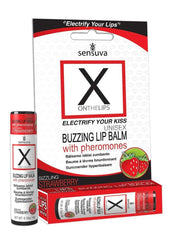 X On The Lips Buzzing Lip Balm with Pheromones Strawberry Flavor - .75oz