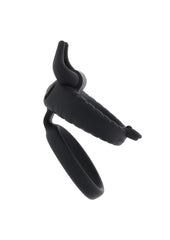 Zero Tolerance Raging Bull Rechargeable Silicone Dual Cock Ring - Black